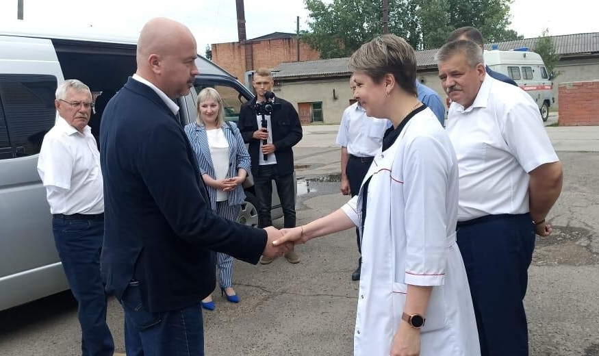 Рабочая встреча с заместителем Губернатора Томской области с работниками больницы
