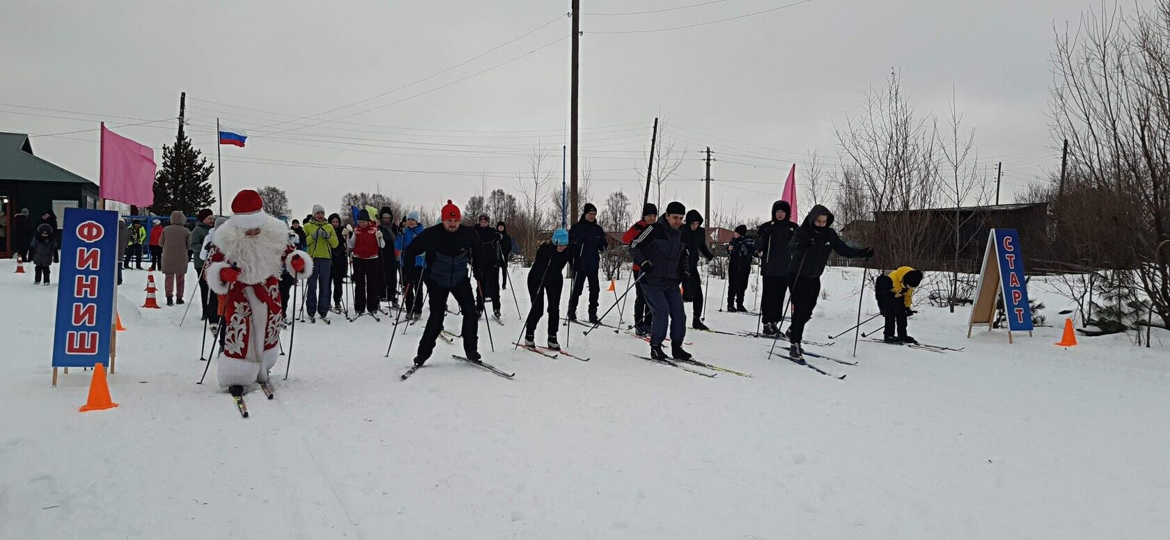 Новогодним забегом александровцы официально открыли лыжный сезон